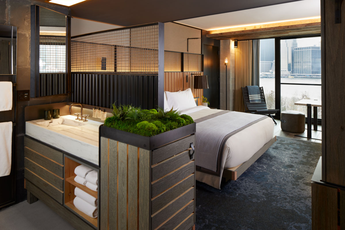 Interior of a hotel room